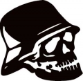 Nazi Skull Decal 1