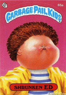 Shrunken ED Funny Decal Name Sticker