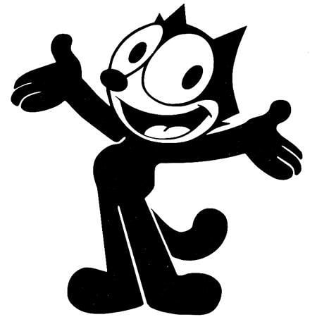 Felix the Cat Welcome Sticker
