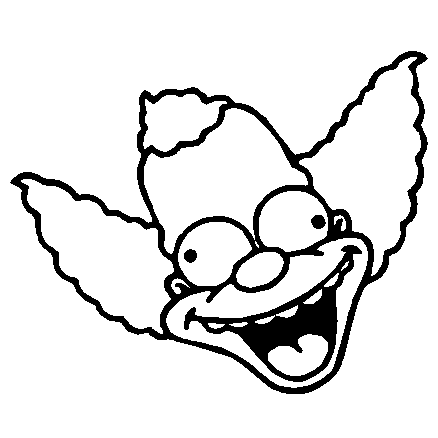 Krusty Head decal 2