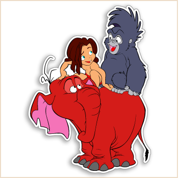 Tarzan Characters Decal 4