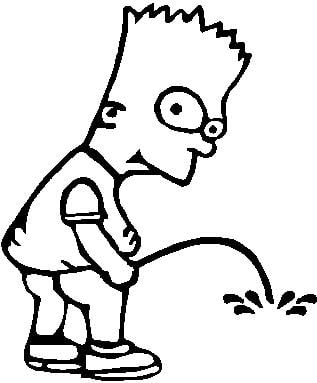 Bart Peeon Die Cut Decal Sticker