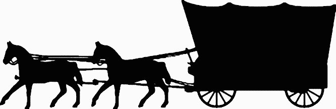 Coverd Wagon Diecut Western Decal