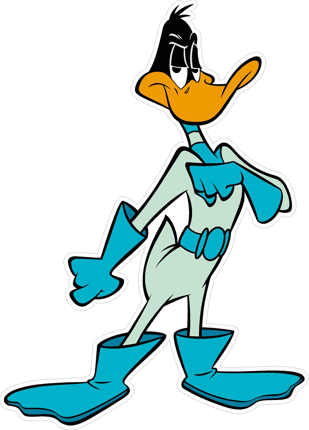 duck dodgers DAFFY BLUE FUNNY CARTOON STICKER