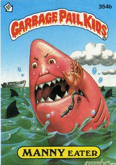 MANNY Eater Funny Decal Name Sticker