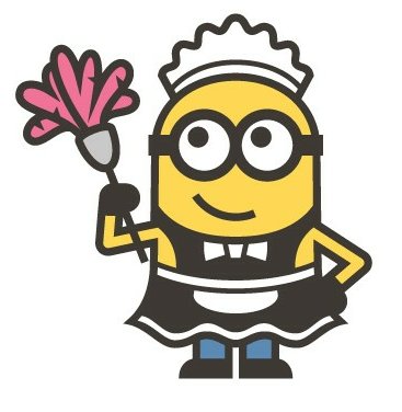 Minion French Maid Sticker