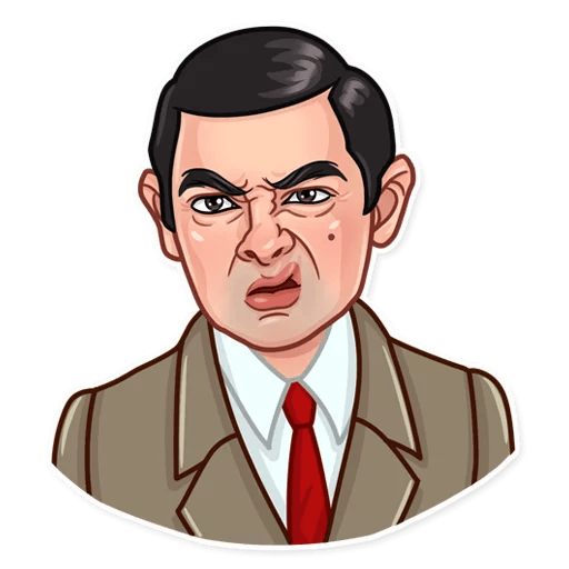 mr bean show funny car sticker 13