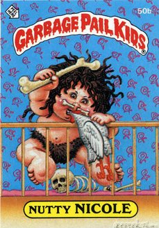 Nutty NICOLE Funny Decal Name Sticker