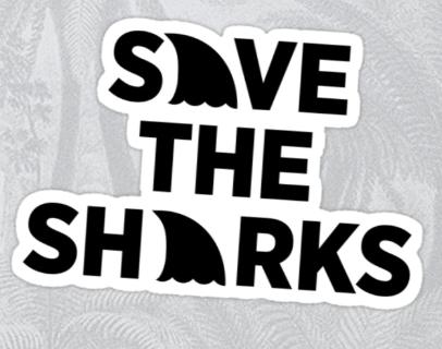 Save The Sharks Sticker