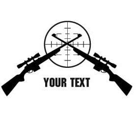 Custom Rifle Sticker 4