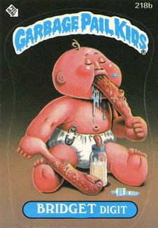 BRIDGET Digit Funny Sticker Name Decal