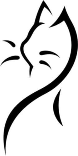 Cat Diecut Vinyl Decal 014