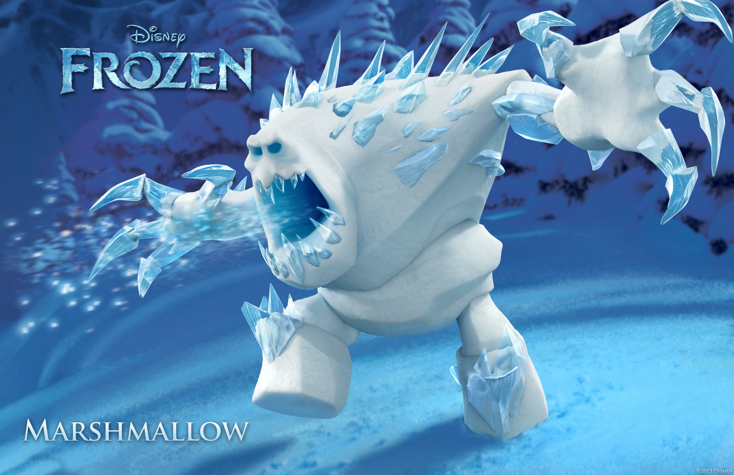 frozen marshmallow frozen sticker