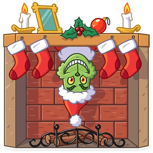 grinch stole christmas_cartoon sticker 17