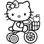 Hello K Apple Trike Sticker