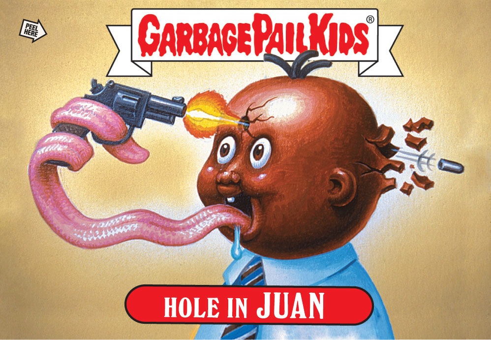 Hole In JUAN Funny Sticker Name Decal