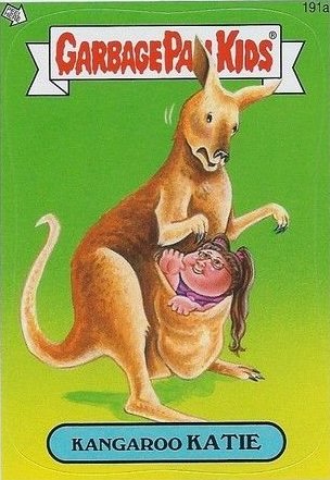 Kangraroo KATIE Funny Decal Name Sticker