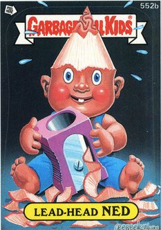 Lead Head NED Funny Decal Name Sticker