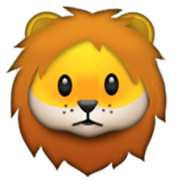 lion head emoji