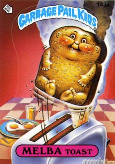 MELBA Toast Funny Decal Name Sticker