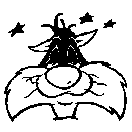 Sylvester Seeing Stars Decal