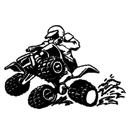 Quad 4x4 vinyl decal
