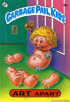 ART Apart Funny Sticker Name Decal