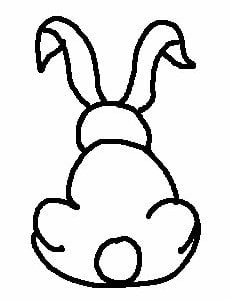 Bunny Tail Vinyl Diecut Decal