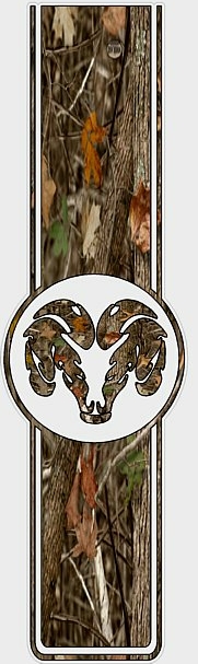 DODGE FILLS Truck bed Stripe 1 Nature Camo