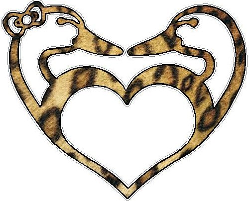 Duck Hunting LOVE Sticker 2 FILLS Skin Leopard