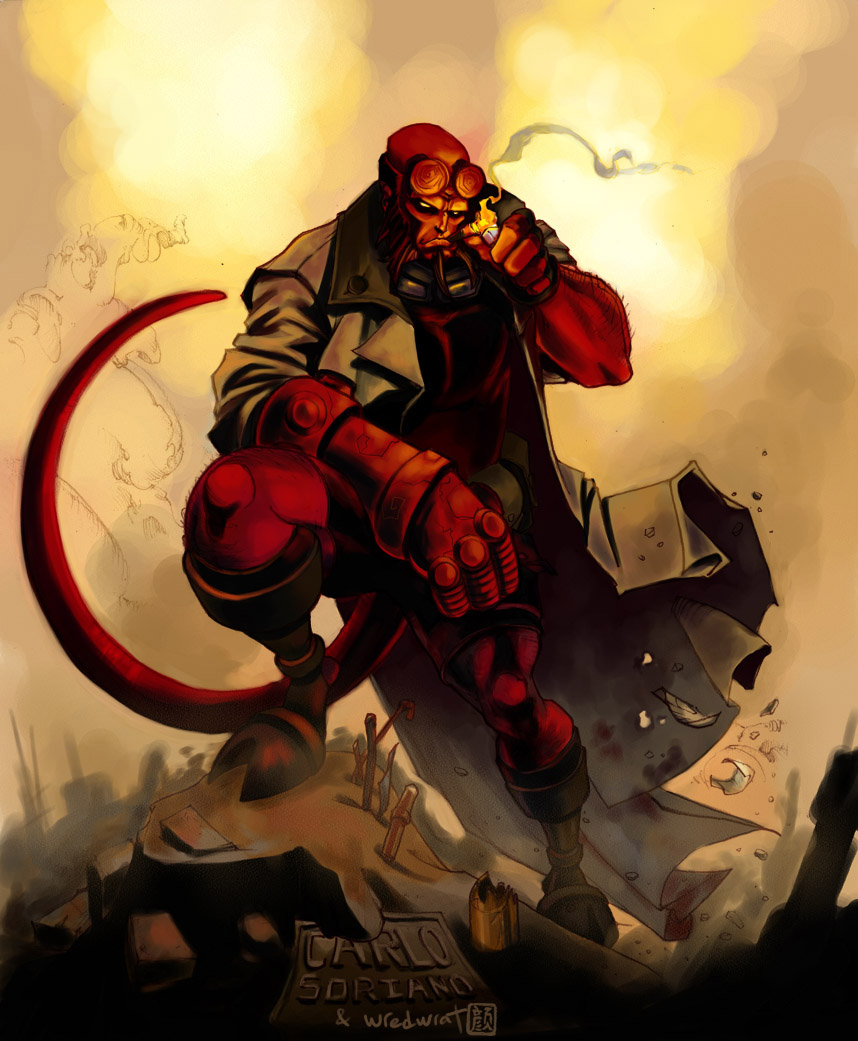 Hellboy Wallpaper Vinyl Decals 05