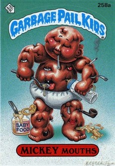 MICKEY Mouths Funny Decal Name Sticker