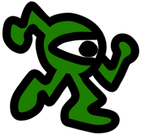 One Eyed Alien Color Sticker