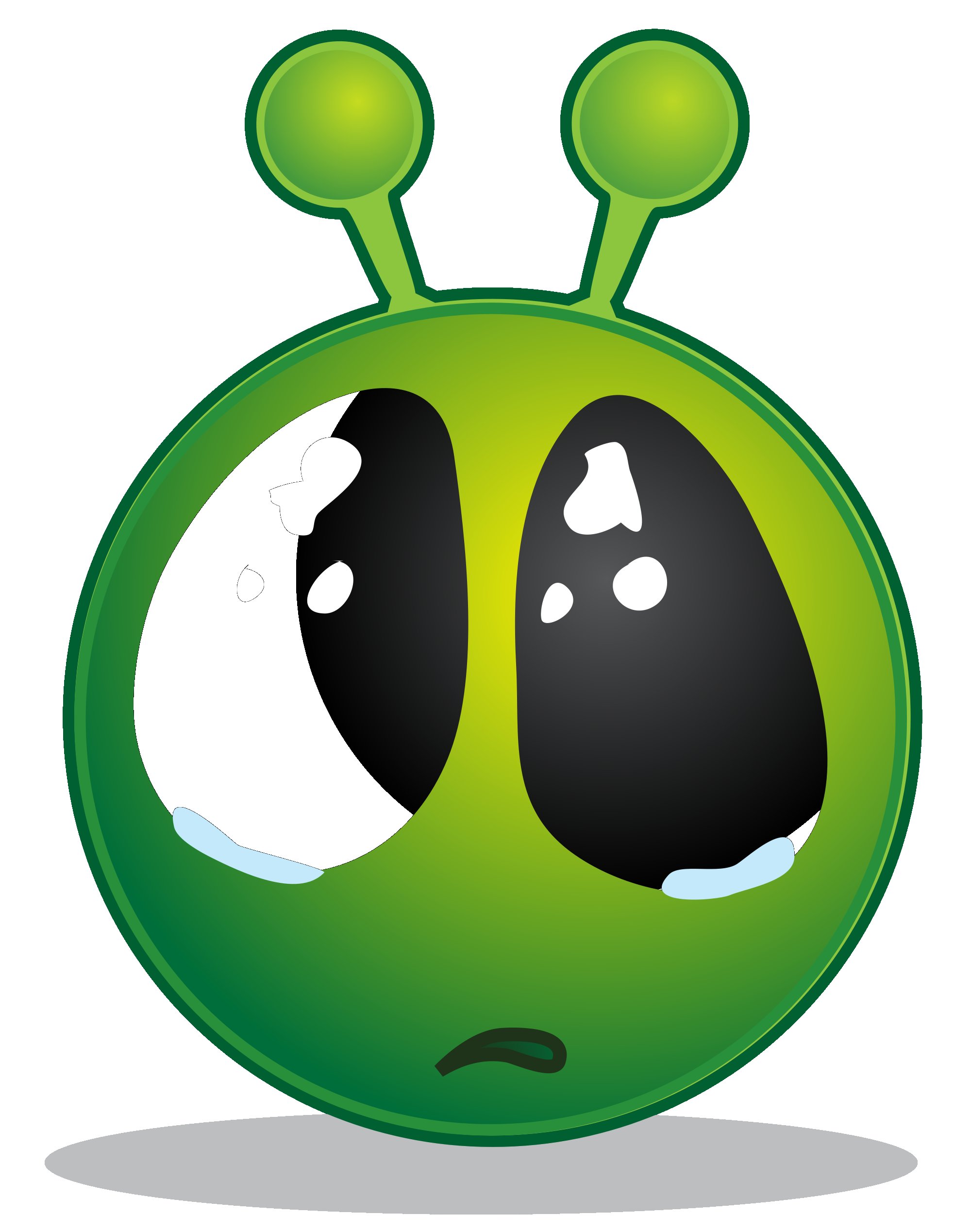 smile alien-head cartoon sticker 04