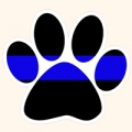 Thin Blue Line K9 Logo Decal