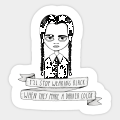 Wednesday Addams Darker Color Sticker