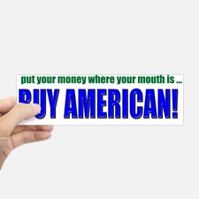 buy_american_bumper_bumper_bumper_sticker ALL MOUTH