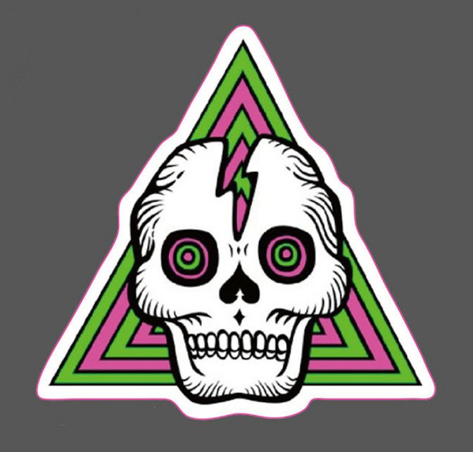 Leaflet-Cartoon-Dead-Fly skull sticker