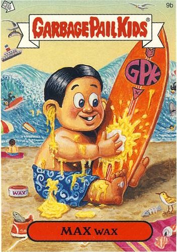 MAX Wax Funny Decal Name Sticker