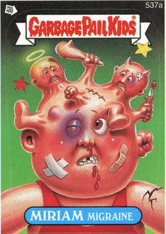 MIRIAM Migraine Funny Decal Name Sticker
