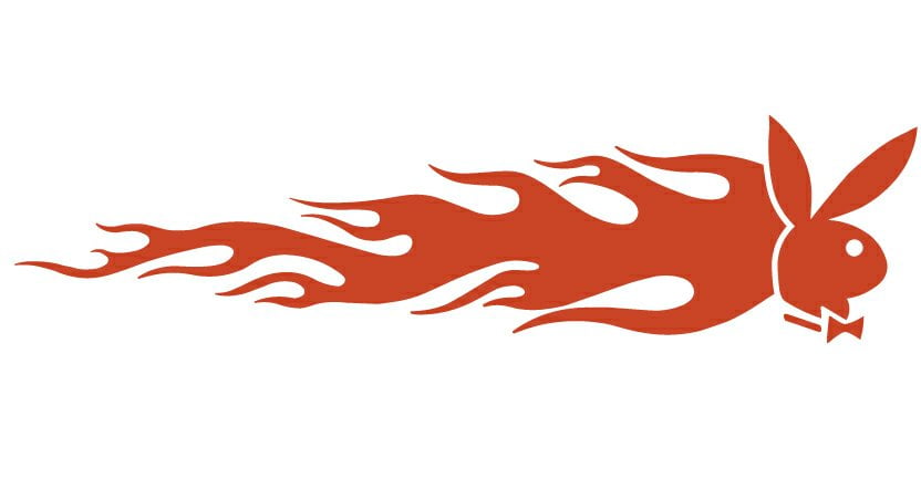 Playboy  Auto Flame Side Graphics (Pair)