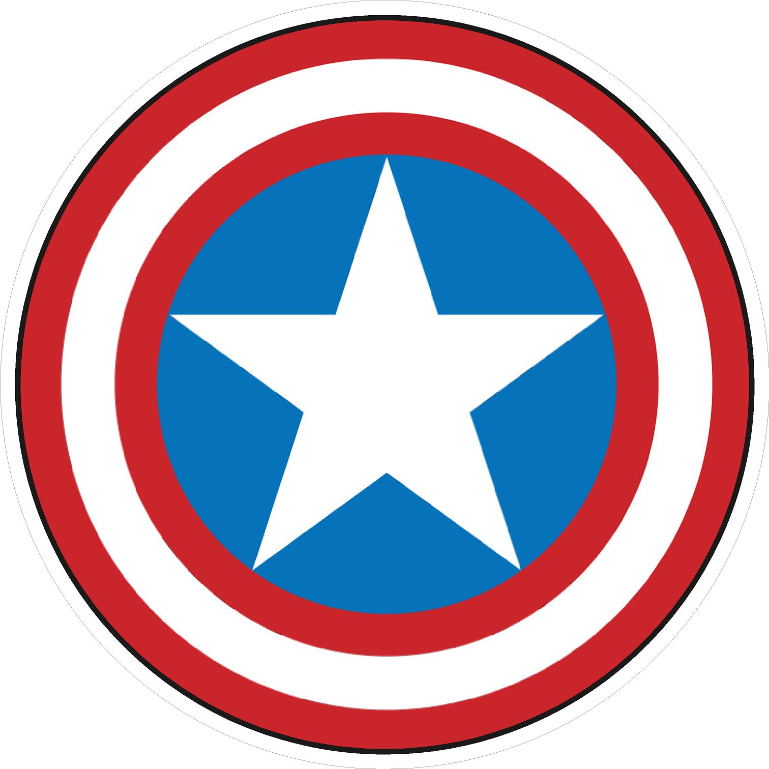 Captain America Shield Sticker