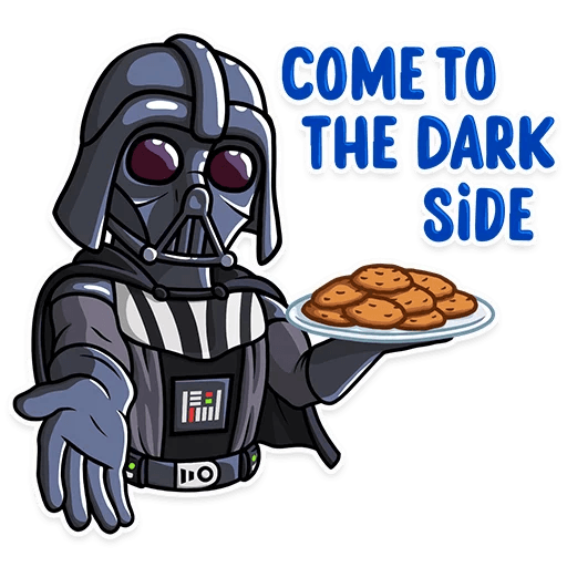 darth vader come to the dark side sticker 19