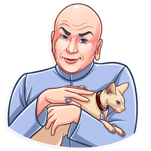 dr evil funny tv show sticker 8