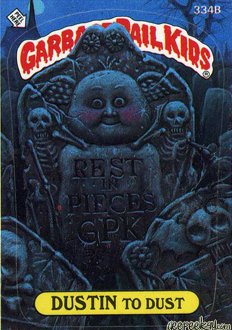 DUSTIN To Dust Funny Sticker Name Decal