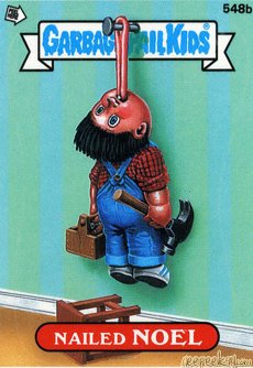 Nailed NOEL Funny Decal Name Sticker