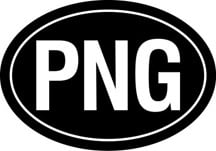 Papa New Guinea Euro Decal