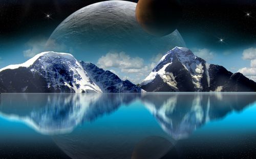 3D Space and Stars Wall graphics 25