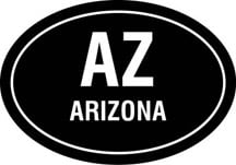 Arizona Oval Decal