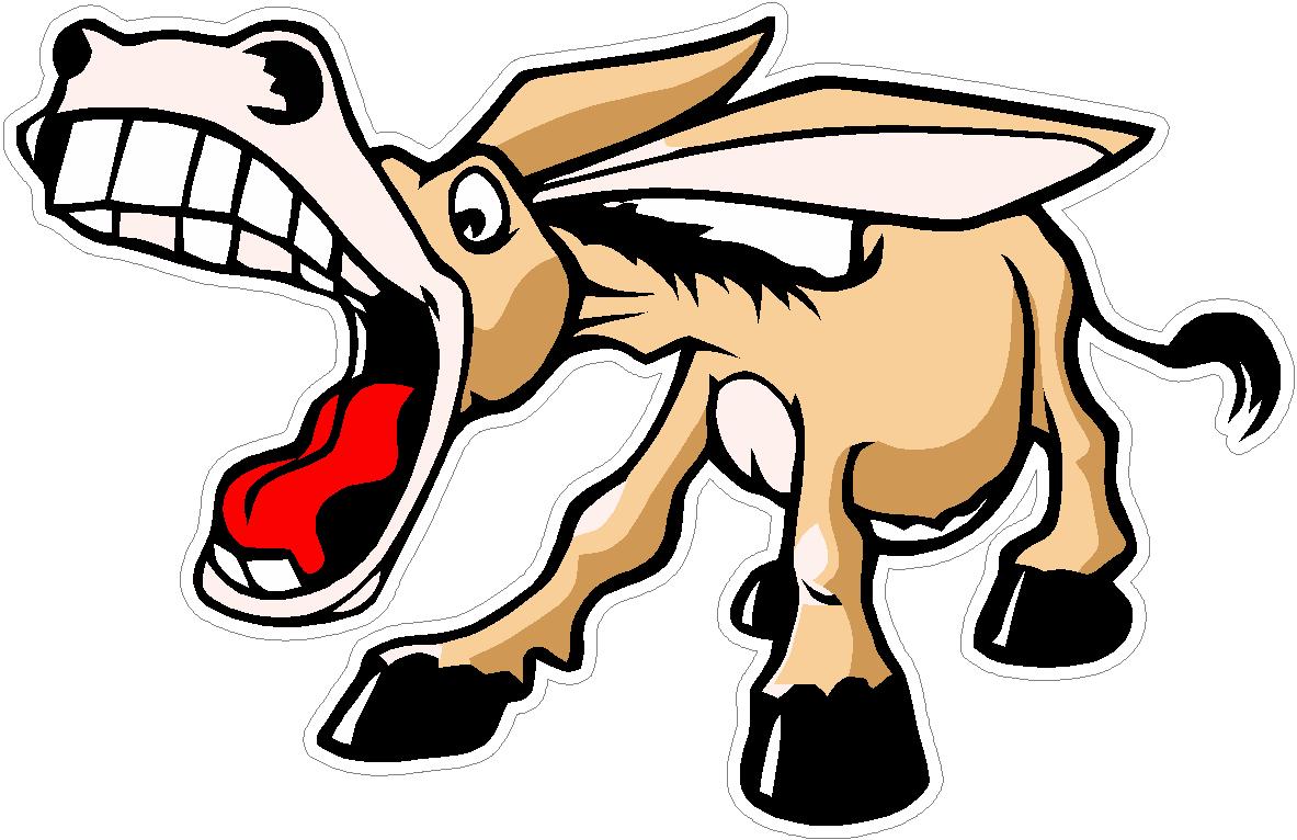 DONKEY BRAYING STICKER